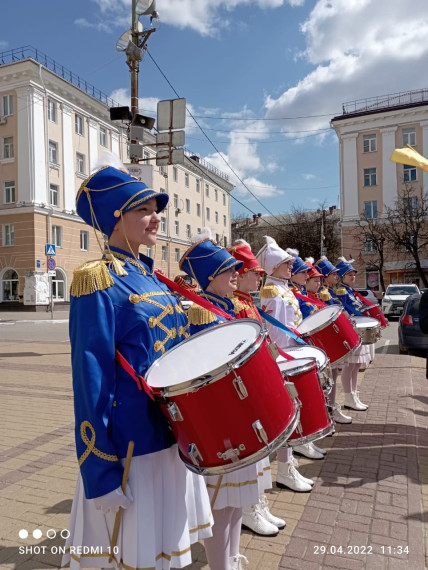 Барабанщицы Гимназии стали почетными гостями на региональном Смотре строя и песни..